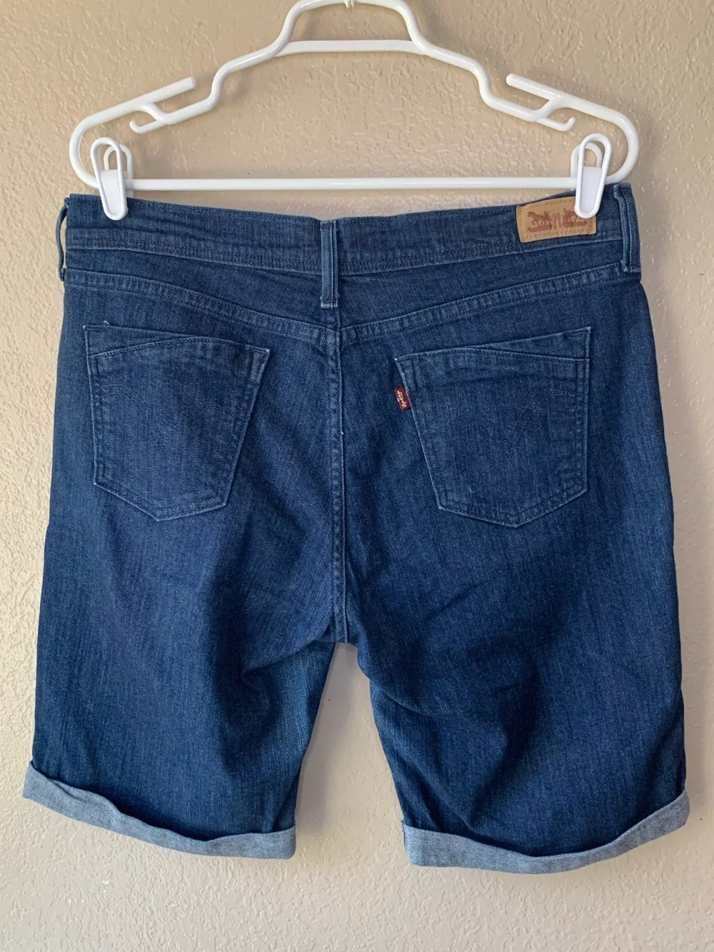 LEVIS Denim Bermuda Long Length Summer Shorts Size 12